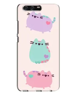 Чехол для Huawei P10 Plus (VKY) с картинкой «Pusheen трио»