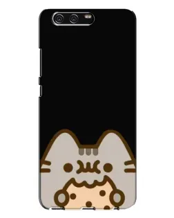 Чехол для Huawei P10 Plus (VKY) с картинкой «Пушин на черном»