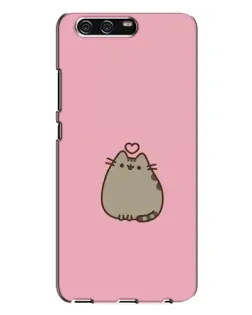 Чехол для Huawei P10 Plus (VKY) с картинкой «Pusheen сердце»