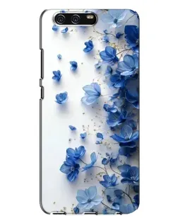Чехол для Huawei P10 Plus (VKY) с картинкой «Голубой цветочный каскад»