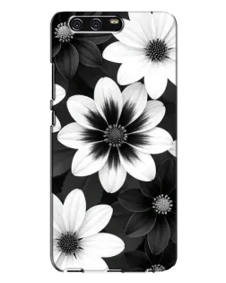 Чехол для Huawei P10 Plus (VKY) с картинкой «Монохромные астры»