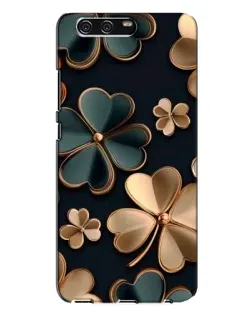 Чехол для Huawei P10 Plus (VKY) с картинкой «Клевер в золоте»