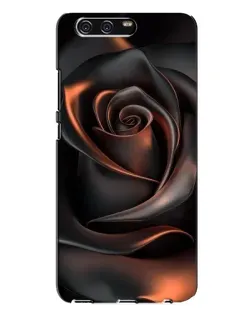 Чехол для Huawei P10 Plus (VKY) с картинкой «Шелковая черная роза»