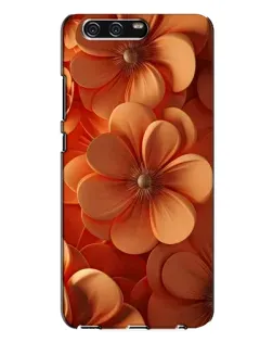 Чехол для Huawei P10 Plus (VKY) с картинкой «Оранжевый макро цветок»