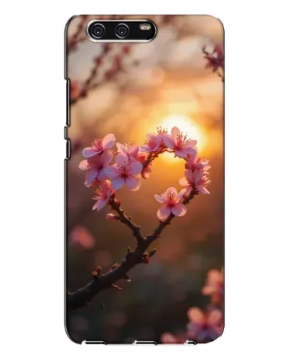 Чехол для Huawei P10 Plus (VKY) с картинкой «Розовый цвет сердце на фоне заката» Чехол для Huawei P10 Plus (VKY) с картинкой «Розовый цвет сердце на фоне заката»