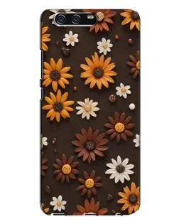 Чехол для Huawei P10 Plus (VKY) с картинкой «Узор из маленьких подсолнухов»
