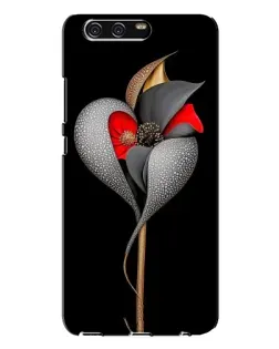 Чехол для Huawei P10 Plus (VKY) с картинкой «Серебряный фантазийный цветок»