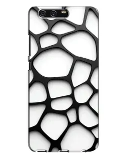Чехол для Huawei P10 Plus (VKY) с картинкой «Белая объемная сетка»