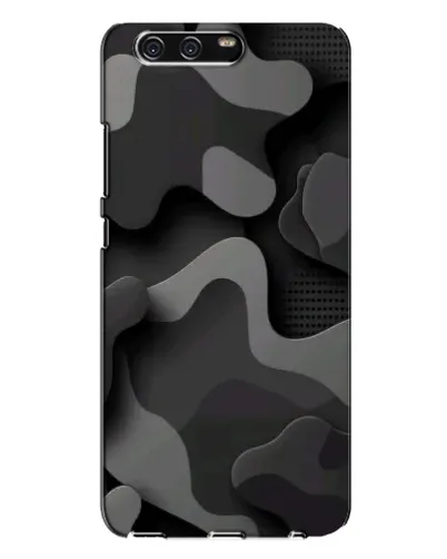 Чехол для Huawei P10 Plus (VKY) с картинкой «Темный абстрактный камуфляж»
