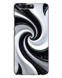 Чехол для Huawei P10 Plus (VKY) с картинкой «Черно-белая спираль»