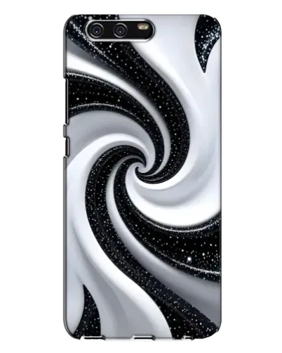Чехол для Huawei P10 Plus (VKY) с картинкой «Черно-белая спираль»
