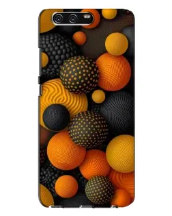 Чехол для Huawei P10 Plus (VKY) с картинкой «Объемные оранжевые сферы»