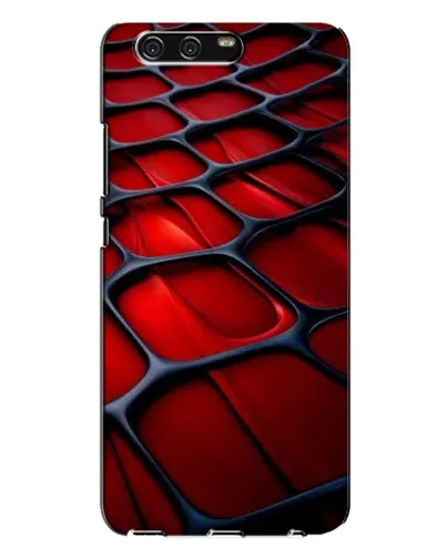 Чехол для Huawei P10 Plus (VKY) с картинкой «Красная глянцевая сетка»