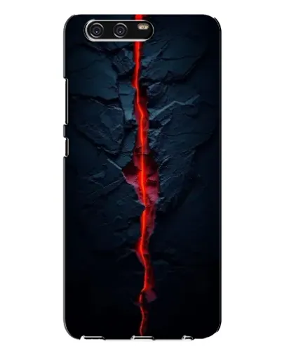 Чехол для Huawei P10 Plus (VKY) с картинкой «Kрасная лавовая трещина»
