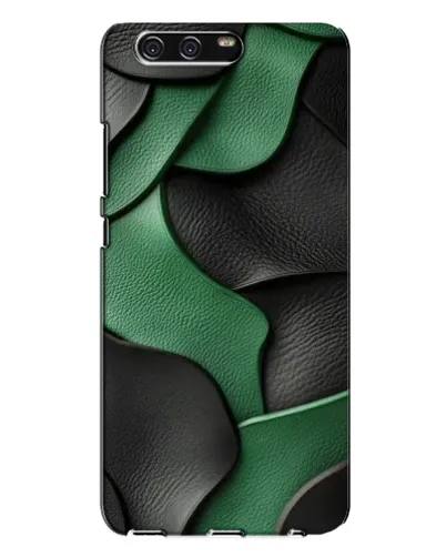 Чехол для Huawei P10 Plus (VKY) с картинкой «Зеленые кожаные волны»