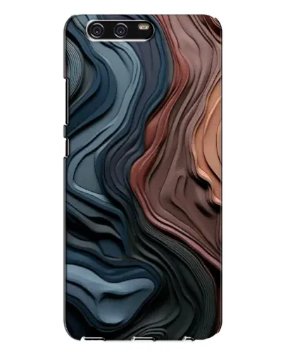Чехол для Huawei P10 Plus (VKY) с картинкой «Цветные волны каньона»