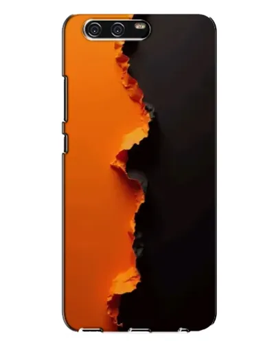 Чехол для Huawei P10 Plus (VKY) с картинкой «Оранжевый разлом»