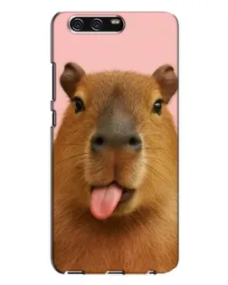 Чехол для Huawei P10 Plus (VKY) с картинкой «Капибара с языком»
