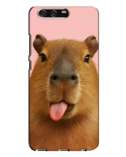 Чехол для Huawei P10 Plus (VKY) с картинкой «Капибара с языком»