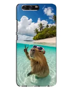 Чехол для Huawei P10 Plus (VKY) с картинкой «Капибара на море»