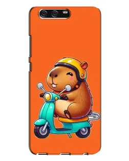 Чехол для Huawei P10 Plus (VKY) с картинкой «Капибара на скутере»