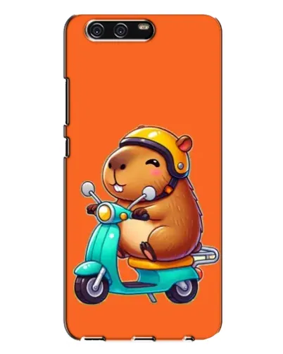Чехол для Huawei P10 Plus (VKY) с картинкой «Капибара на скутере»