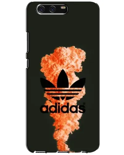 Чехол для Huawei P10 (VTR) с картинкой «Оранжевый дым Adidas»