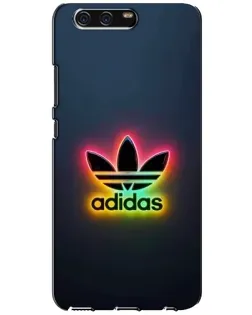 Чехол для Huawei P10 (VTR) с картинкой «Неоновый Adidas»