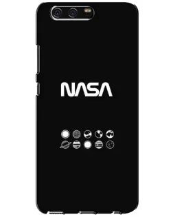 Чехол для Huawei P10 (VTR) с картинкой «NASA — технический принт»