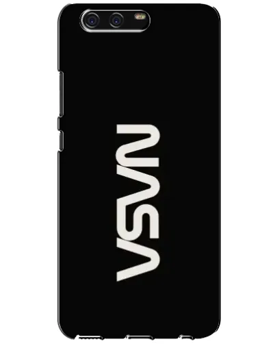 Чехол для Huawei P10 (VTR) с картинкой «NASA — вертикальный логотип»