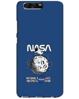 Чехол для Huawei P10 (VTR) с картинкой «NASA — лунная миссия»