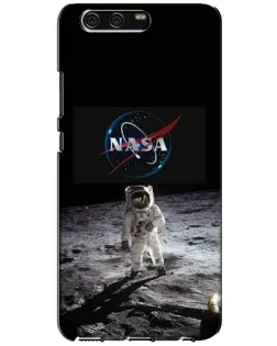 Чехол для Huawei P10 (VTR) с картинкой «Астронавт на Луне»