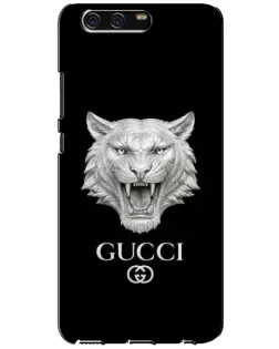 Чехол для Huawei P10 (VTR) с картинкой «Gucci — серебряный лев»