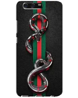 Чехол для Huawei P10 (VTR) с картинкой «Gucci — змея на полосе»