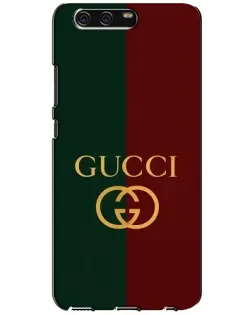 Чехол для Huawei P10 (VTR) с картинкой «Gucci — темно-зеленый градиент»