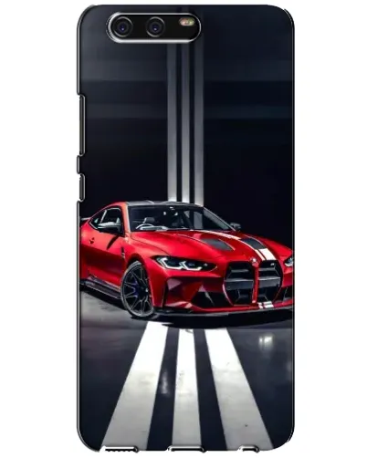 Чохол для Huawei P10 (VTR) з картинкою «Червона BMW на дорозі»