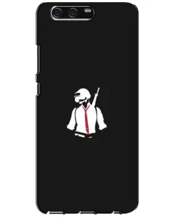Чохол для Huawei P10 (VTR) з картинкою «PUBG — силует воїна»