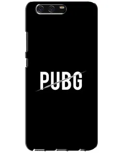Чохол для Huawei P10 (VTR) з картинкою «PUBG — білий логотип»
