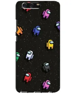 Чохол для Huawei P10 (VTR) з картинкою «Космічний патерн Among Us»