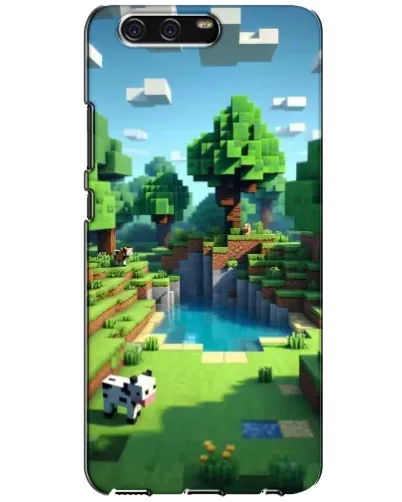 Чохол для Huawei P10 (VTR) з картинкою «Minecraft літній день»