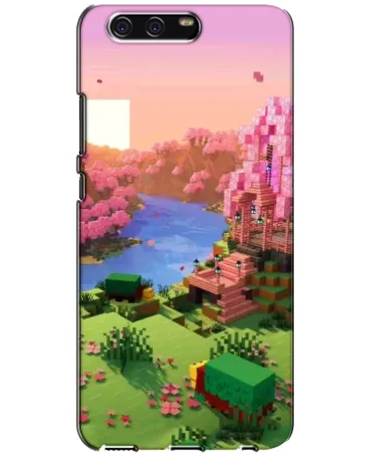 Чохол для Huawei P10 (VTR) з картинкою «Рожеве дерево Minecraft»