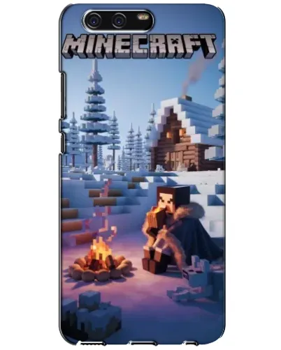 Чохол для Huawei P10 (VTR) з картинкою «Зимовий Minecraft»