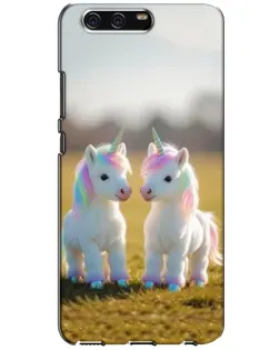 Чехол для Huawei P10 (VTR) с картинкой «Пара единорогов»