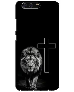 Чохол для Huawei P10 (VTR) з картинкою «Лев та Хрест»