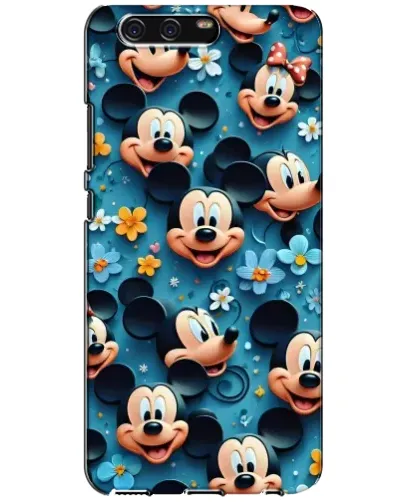 Чехол для Huawei P10 (VTR) с картинкой «Паттерн Микки и Минни»