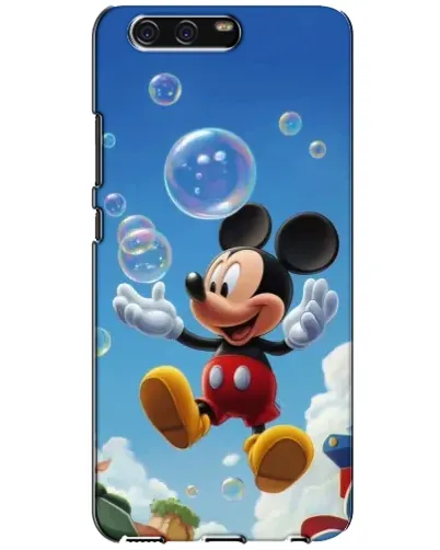 Чехол для Huawei P10 (VTR) с картинкой «Mickey и мыльные пузыри»