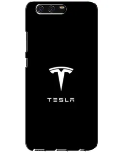 Чохол для Huawei P10 (VTR) з картинкою «Tesla White Logo» Чохол для Huawei P10 (VTR) з картинкою «Tesla White Logo»