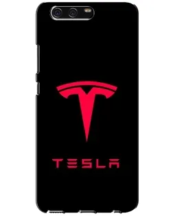 Чохол для Huawei P10 (VTR) з картинкою «Tesla Red Logo» Чохол для Huawei P10 (VTR) з картинкою «Tesla Red Logo»