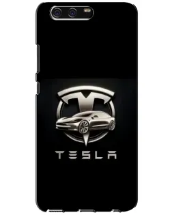 Чохол для Huawei P10 (VTR) з картинкою «Tesla — срібне авто» Чохол для Huawei P10 (VTR) з картинкою «Tesla — срібне авто»