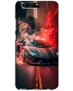 Чохол для Huawei P10 (VTR) з картинкою «Lamborghini червоний дим» Чохол для Huawei P10 (VTR) з картинкою «Lamborghini червоний дим»